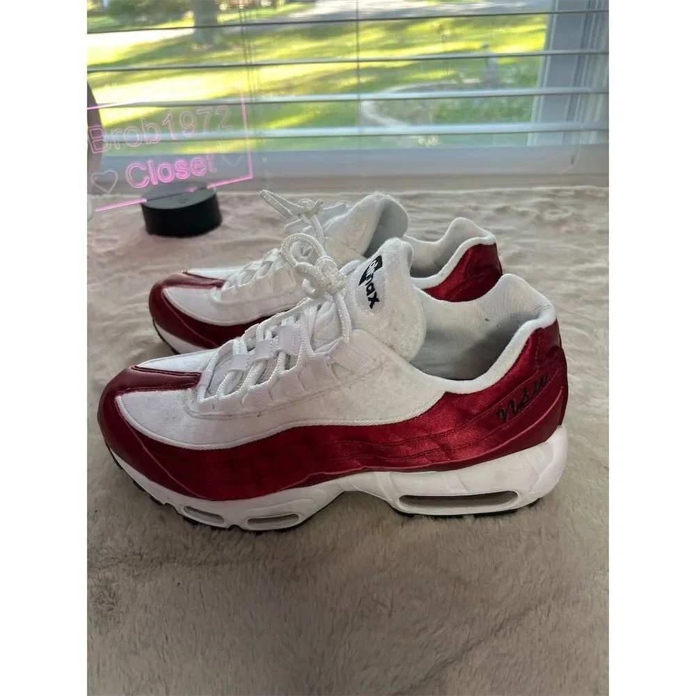 Nike Air Max 95 LX Women's Sneakers Red Size 8.5 Athletic Shoes